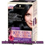 Keratin Color Tinte Nº 1.0 Negro Coloración Permanente De Cuidado Caja 1 Unidad