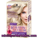 Keratin Color Tinte Nº 9.1 Rubio Muy Claro Helado Coloración Permanente De Cuidado Caja 1 Unidad