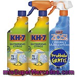 Kh-7 Quitagrasa Recambio 750 Ml + Quitagrasa Pistola 750 Ml + Regalo Kh Zas Limpiador Multiusos Pistola 750 Ml