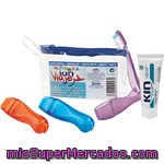 Kin Kit De Viaje Infantil Compuesto Por Cepillo Dental, Fluor Kin Junior Y Gel Dentífrico 1 Unidad
