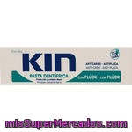 Kin Pasta Dentífrica Antiplaca Y Anticaries Con Flúor Y Aloe Vera Uso Diario Tubo 125 Ml