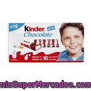 Kinder Chocolate Con Leche Tableta 16 Porciones Caja 128 Gr