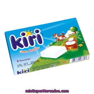 Kiri Queso Fundido Porciones Caja 6 Unidades 108 G