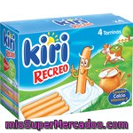 Kiri Recreo Crema De Queso Con Palitos Pack 4 Tarrinas Caja 140 G