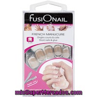 Kit 24 Uñas Postizas Fusionail Cortas Rosas