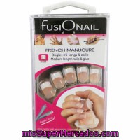 Kit 24 Uñas Postizas Fusionail Medianas