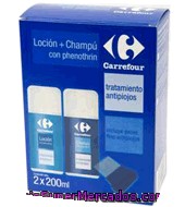 Kit Antipiojos Champú + Loción 2 X 200 Ml Carrefour 1 Ud.