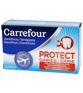 Kit Mini Dentifricos Proteccion Caries Carrefour Pack De 2x25 Ml.