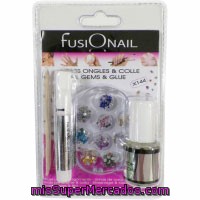 Kit Uñas Strass Fusionail