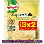 Knorr Sopa De Pollo Con Fideos Pack 3x2 Envase 183 G