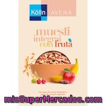 Kolln Muesli Integral Con Frutas, Copos De Avena Integrales Y Pipas De Girasol Crujientes Paquete 500 G