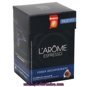 L'arome Espresso Forza Descafinado Marcilla Estuche 52 Gr