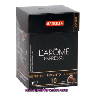 L'arome Expreso Ristretto Marcilla Estuche 10 Uds