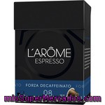 L'or Espresso Decaffeinato Intenso 08 Cápsulas Compatibles Con Máquinas De Café Nespresso 10 Uds Estuche 52 G