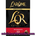 L'or Espresso Splendente 07 Cápsulas Compatibles Con Máquinas De Café Nespresso 10uds Estuche 52 G