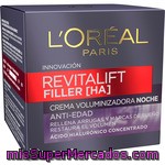 L'oreal Revitalift Filler Crema Voluminizadora Anti-edad Noche Tarro 50 Ml Con ácido Hialurónico Concentrado