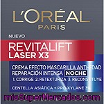 L'oreal Revitalift Laser X3 Noche Crema Efecto Mascarilla Anti-edad Tarro 50 Ml