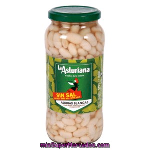 La Asturiana Alubia Cocido Sin Sal Frasco 400 Gr