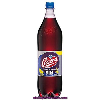 La Casera Tinto De Verano Sabor Limón Sin Alcohol Botella 1,5 L