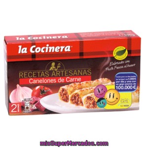 La Cocinera Canelones De Carne Caja 530 Gr