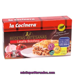 La Cocinera Lasaña De Carne Caja 530 Gr