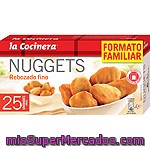 La Cocinera Nuggets De Pollo Rebozado Fino Familiar 25 Unidades Estuche 400 G