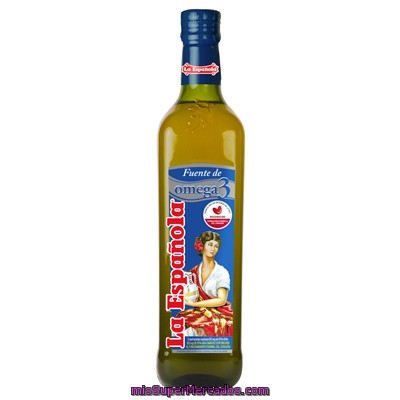 La Española Aceite De Oliva Virgen Extra Y Omega 3 Botella 750 Ml