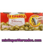 La Española Aceitunas Rellenas De Anchoa Pack 3 Latas 50 G Neto Escurrido