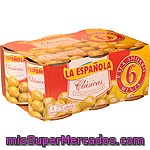 La Española Aceitunas Rellenas De Anchoa Pack 6 Lata 50 G Neto Escurrido