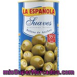 La Española Aceitunas Suaves Rellenas De Anchoa Lata 150 G Neto Escurrido