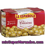 La Española Clásicas Aceitunas Rellenas De Anchoa Pack 2 Latas 85 G Neto Escurrido