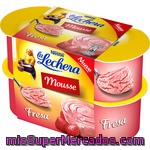 La Lechera Mousse De Fresa Pack 4 Unidades 60 G