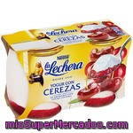 La Lechera Yogur Con Cerezas Pack 2 Unidades 125 G