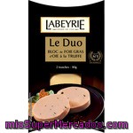 Labeyrie Bloc De Foie Gras De Oca Con Trufa 2 Porciones De 40 G Envase 80 G