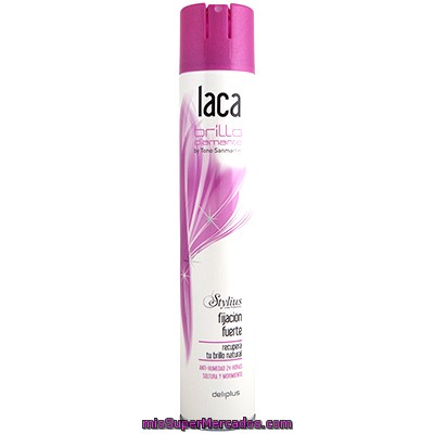 Laca Fijacion  Cabello Fuerte Brillo Diamante, Deliplus, Bote 400 Cc