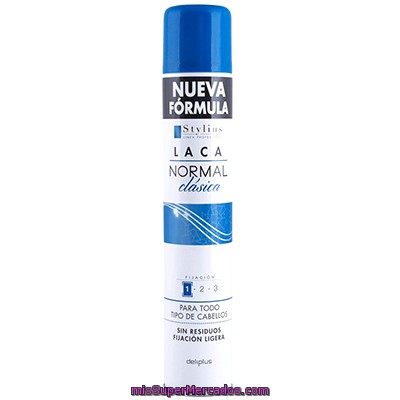 Laca Fijacion Cabello Normal Perfume Clasico, Deliplus, Bote 400 Cc