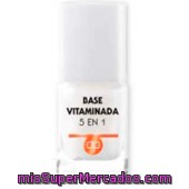Laca Uñas Base Protectora Vitaminas 5 En 1 ( Endurece, Hidrata, Prolonga, Fortalece Y Da Brillo), Deliplus, U