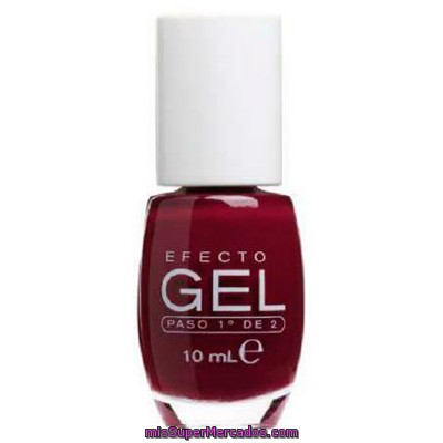 Laca Uñas Efecto Gel Nº 660 Granate (paso 1º De 2), Deliplus, U