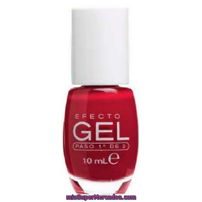 Laca Uñas Efecto Gel Nº 661 Rojo (paso 1º De 2), Deliplus, U