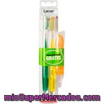 Lacer Technic Duplo Cepillo Dental Medio Blister 2 Unidades + Cepillo De Viaje