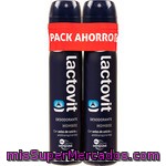 Lactovit Desodorante Hombre Con Sales De Calcio Y Antitranspirantes Sin Alcohol Pack 2 Spray 200 Ml