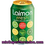 Laimon Fresh Refresco De Lima Limón Y Menta Con Gas 100% Ingredientes Naturales Lata 33 Cl
