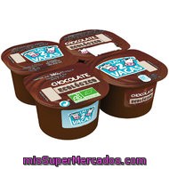 Las 2 Vacas Postre Chocolate Ecológico 4x95g