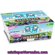 Las 2 Vacas Yogur Sabor Arándanos Ecológico Pack 4 Unidades 115 G