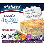 Lasaña 4 Quesos Maheso, Caja 280 G