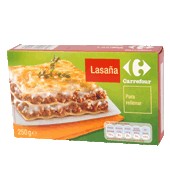 Lasaña Precocida Carrefour 250 G.