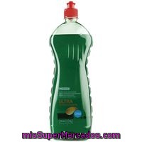 Lavavajillas a mano concentrado verde eroski, botella 1 litro, precio actualizado en todos los