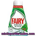 FAIRY Espuma Activa Líquido Lavavajillas Recambio Para Dosificador - 375  Ml, Verde : : Salud y cuidado personal