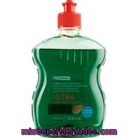 Lavavajillas mano concentrado verde eroski, botella 500 ml, precio actualizado todos los supers