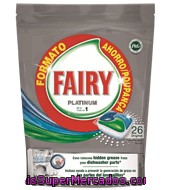 Lavavajillas Máquina Platinum Todo En Uno En Pastillas Fairy 26 Ud.